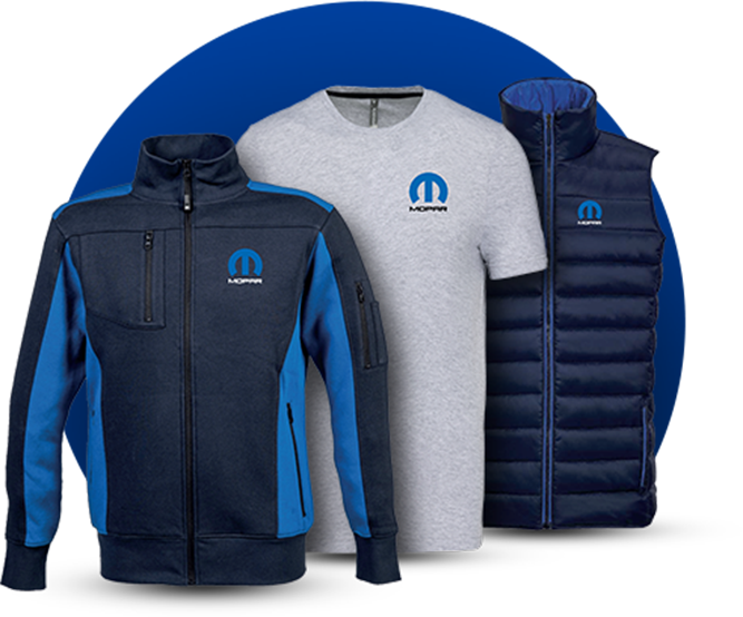 MOPAR nyeremények – póló, mellény, pullover